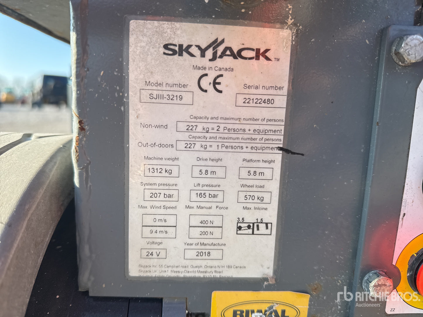 2016 Skyjack SJIII-3219 Elevador Tipo Plataforma de Tijera Eléctrica #01